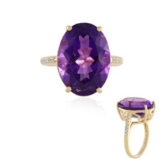 Anillo en plata con Amatista de Siberia