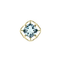 Colgante en oro con Topacio azul cielo