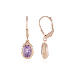 Pendientes en plata con Amatista Rosa de Francia