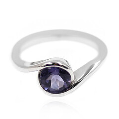 Anillo en plata con Cuarzo arándano