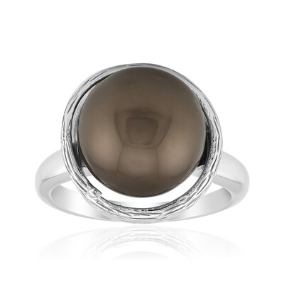 Anillo en plata con Perla cultivada de Tahití (TPC)