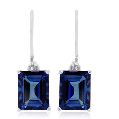 Pendientes en plata con Topacio azul royal