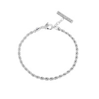 Brazalete en latón con Topacio blanco (Juwelo Style)