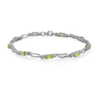 Brazalete en plata con Turmalina Paraíba