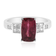 Anillo en oro con Rubelita de Brasil AAA (CIRARI)