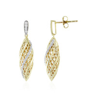 Pendientes en oro con Zircón (Ornaments by de Melo)