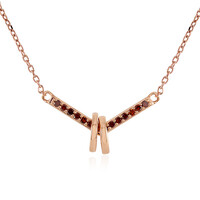 Collar en oro con Diamante rojo I4