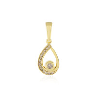 Colgante en plata con Diamante champán I2