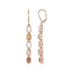 Pendientes en plata con Piedra de Luna blanca (KM by Juwelo)