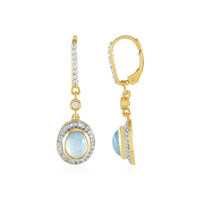 Pendientes en plata con Aguamarina de Ofiki