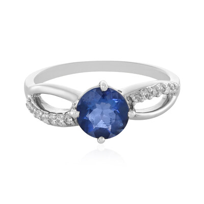 Anillo en plata con Fluorita de color cambiante