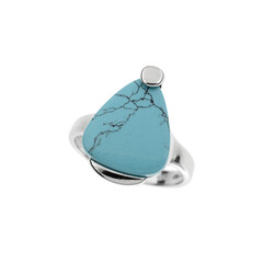 Anillo en plata con Turquesa