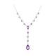 Collar en plata con Amatista de Zambia