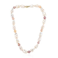 Collar en oro con Perla blanca Freshwater (TPC)