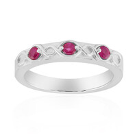 Anillo en plata con Rubí de Birmania (Pallanova)