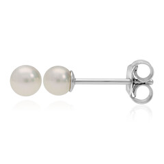Pendientes en plata con Perla Freshwater