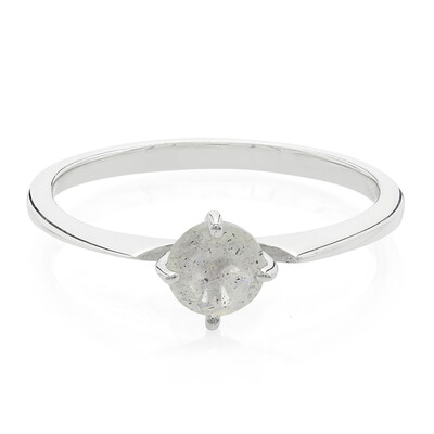 Anillo en plata con Espectrolita