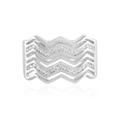 Anillo en plata con Zircón (de Melo)