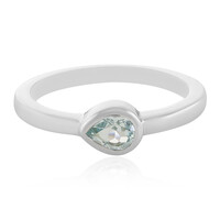 Anillo en plata con Topacio azul cielo