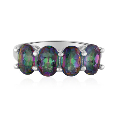 Anillo en plata con Cuarzo místico