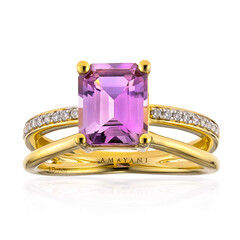 Anillo en oro con Diáspora rosa (AMAYANI)