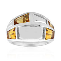 Anillo en plata con Citrino (Remy Rotenier)