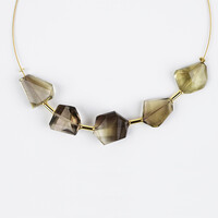 Collar en plata con Quarzo limón