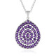 Collar en plata con Amatista de Zambia
