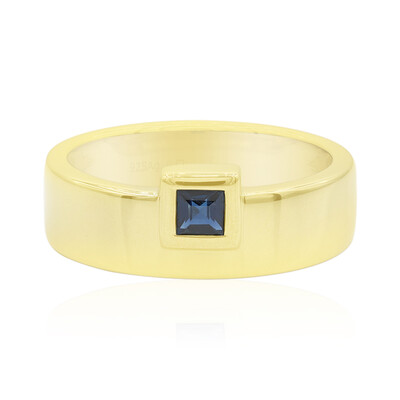 Anillo en plata con Zafiro azul