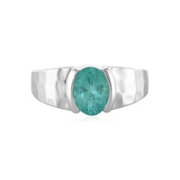 Anillo en plata con Apatita azul