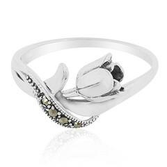 Anillo en plata con Marcasita