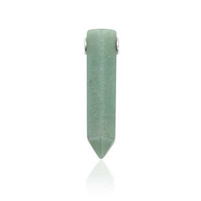Colgante en plata con Aventurina verde (MONOSONO COLLECTION)