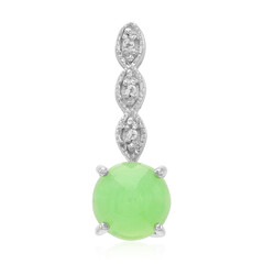 Colgante en plata con Crisoprasa imperial