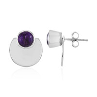 Pendientes en plata con Amatista de Siberia (de Melo)