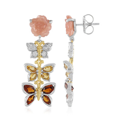 Pendientes en plata con Citrino de Madeira (Gems en Vogue)