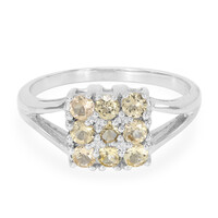 Anillo en plata con Topacio imperial