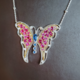 Collar en plata con Rodolita (Dallas Prince Designs)