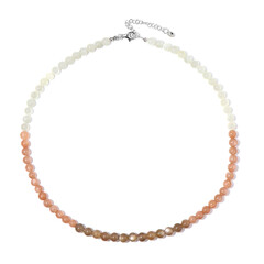 Collar en plata con Piedra de luna de Kangeyam