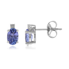 Pendientes en oro con Tanzanita