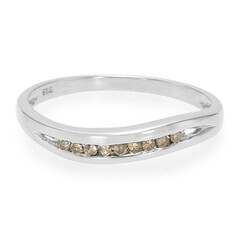 Anillo en plata con Diamante champán