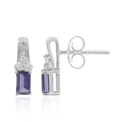 Pendientes en plata con Iolita
