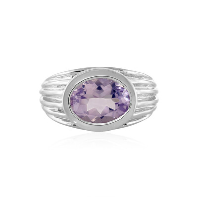 Anillo en plata con Cuarzo lavanda