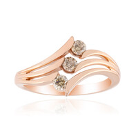 Anillo en oro con Diamante rosa de Francia de Argyle SI1