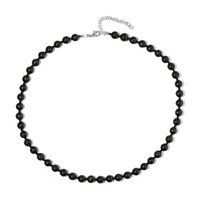 Collar en plata con Diópsido estrella de la India