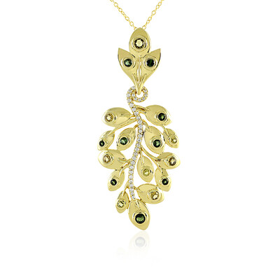 Collar en plata con Turmalina amarilla de Brasil
