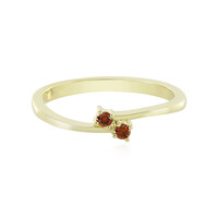 Anillo en oro con Diamante rojo I4