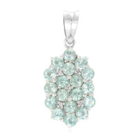 Colgante en plata con Apatita azul
