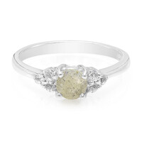 Anillo en plata con Espectrolita