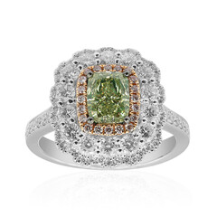Anillo en oro con Diamante verde SI1 (CIRARI)