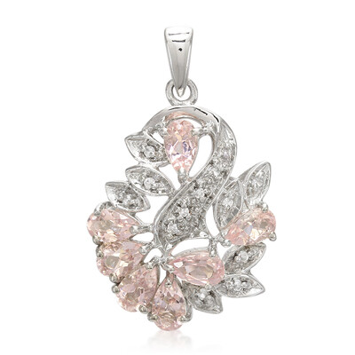 Colgante en plata con Turmalina cuprífera rosa